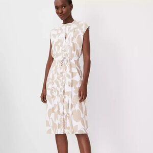 NWT Ann Taylor Tropical Belted Shirtdress Size 12